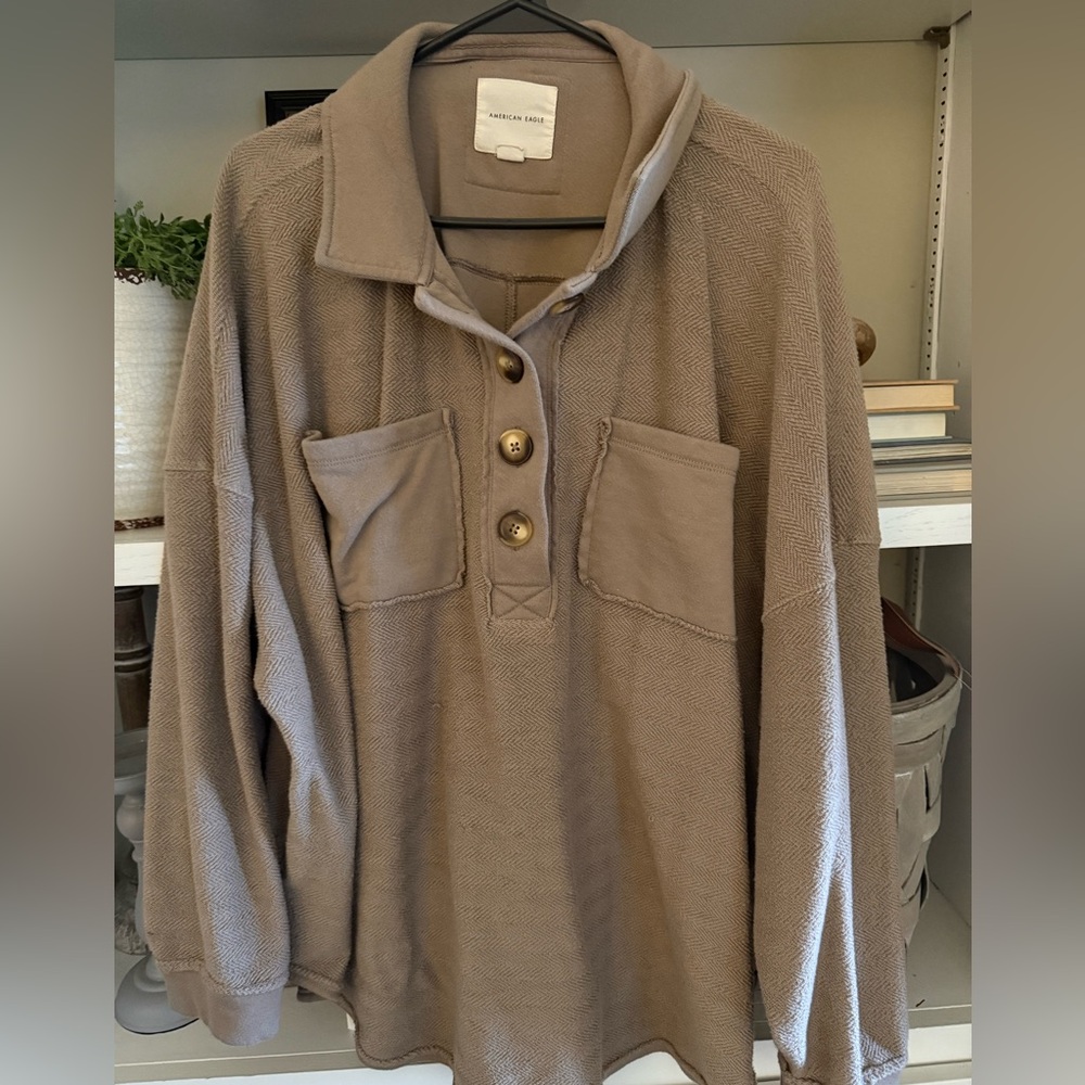 American Eagle Outfitters Tan Pullover